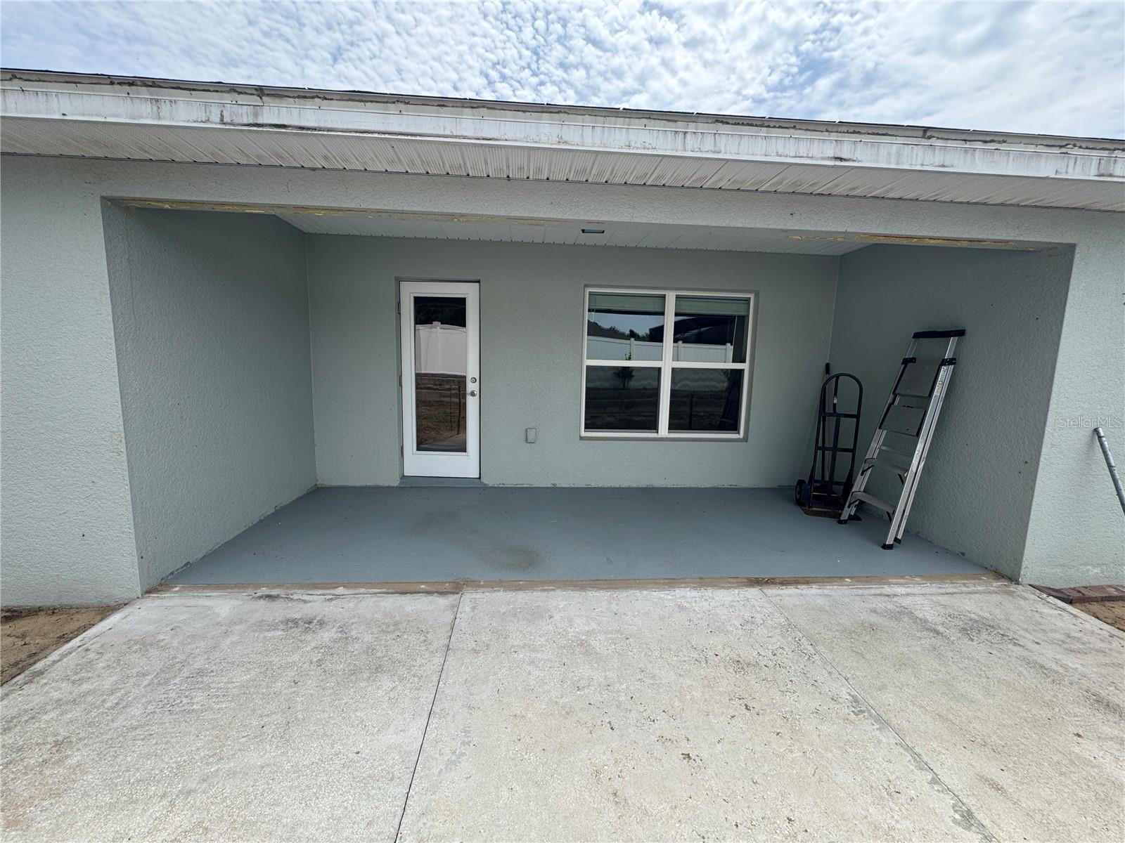 COVERED PATIO AND EXTENDED PATIO